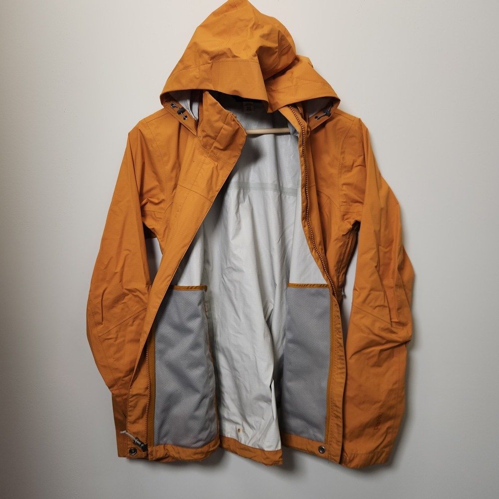 REI Co-op Rainier Jacket Womens Small Orange 2.5L Waterproof Outdoors Hiking - Picture 2 of 16